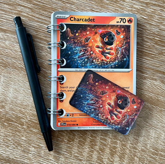 Bundle: Pokémon Trading Card Notebook & Magnet