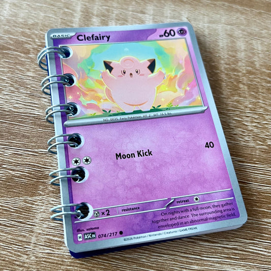 Bundle: Pokémon Trading Card Notebook & Magnet